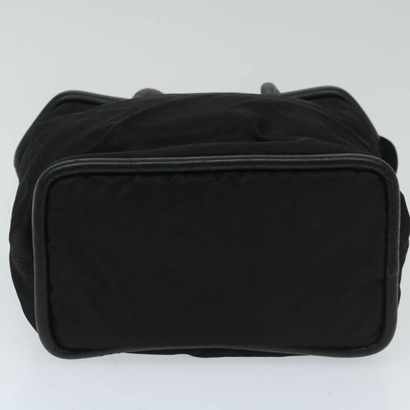 CELINE Hand Bag Nylon Black Auth bs12635 - Picture 5 of 16